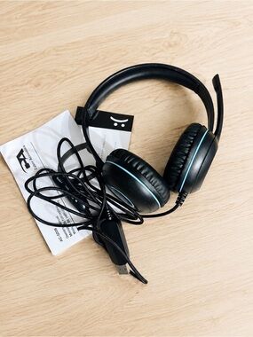 🖤 Cyber Acoustics AC-5002 Stereo Headset w/ Single Plug